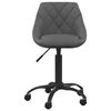 vidaXL Chaise de bureau Gris foncé Velours
