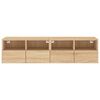 vidaXL Meubles TV muraux 2 pcs ch&ecirc;ne sonoma 60x30x30cm bois ing&eacute;nierie