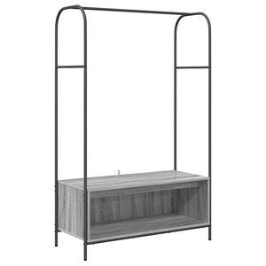 vidaXL Porte-v&ecirc;tements Gris 100 x 44 x 160 cm Bois d'ing&eacute;nierie
