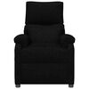 vidaXL Fauteuil inclinable Noir Tissu