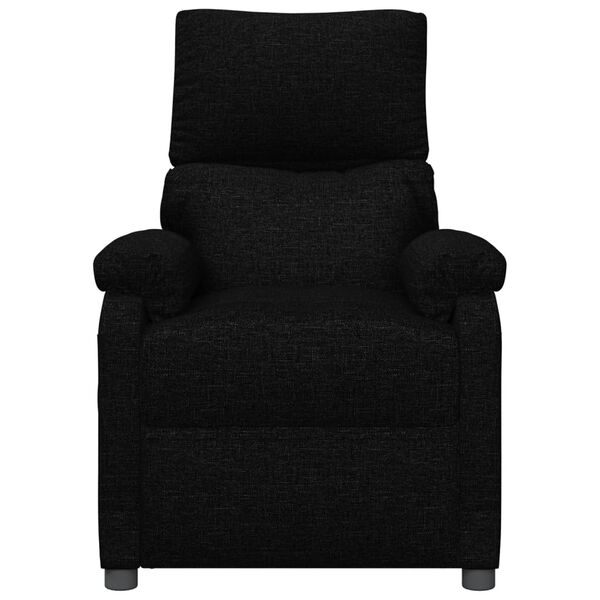 vidaXL Fauteuil inclinable Noir Tissu
