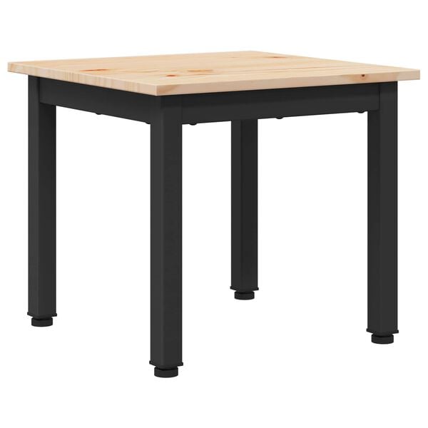 vidaXL Table basse Blanc 60 x 50 x 36 cm Bois de pin massif