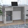 vidaXL Bureau avec tiroir et armoire Sonoma gris 100x40x73 cm