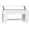 vidaXL Table basse blanc 101x49x52 cm bois d'ing&eacute;nierie