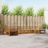 vidaXL Ensembles de canap&eacute;s 7 pcs Naturel Bois d'Acacia Massif