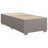vidaXL Sommier &agrave; lattes de lit avec matelas Taupe 90x190 cm Tissu