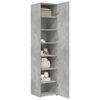 vidaXL Buffet haut gris béton 40x42,5x185 cm bois d'ingénierie