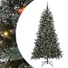 vidaXL Sapin de No&euml;l artificiel Vert 180 cm PVC, plastique et acier