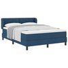 vidaXL Lit boxspring avec matelas avec matelas Bleu 140 x 200 cm tissu