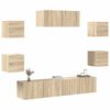vidaXL Ensemble de meubles TV 7 pcs Chêne sonoma Bois d'ingénierie