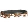 vidaXL Ensemble de canap&eacute;s d'ext&eacute;rieur 11 pcs Naturel et Anthracite