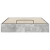 vidaXL Cadre de lit ottoman Gris b&eacute;ton 140 x 200 cm Bois d'ing&eacute;nierie