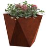 vidaXL Jardini&egrave;re 2 pcs Rouill&eacute; 30 x 30 x 30 cm