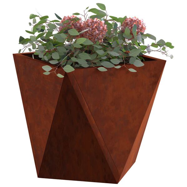 vidaXL Jardini&egrave;re 2 pcs Rouill&eacute; 30 x 30 x 30 cm