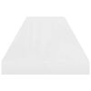 vidaXL &Eacute;tag&egrave;re murale flottante 4 pcs Blanc brillant 90x23,5x3,8cm MDF
