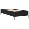 vidaXL Cadre de lit sans matelas noir 75x190 cm