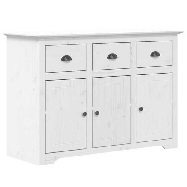 vidaXL Buffet BODO blanc 115,5x44x80 cm bois massif de pin
