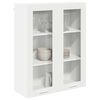 vidaXL Armoire suspendue Blanc 80 x 31 x 100 cm Bois d'ing&eacute;nierie