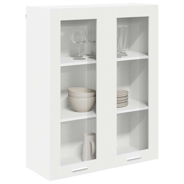 vidaXL Armoire suspendue Blanc 80 x 31 x 100 cm Bois d'ing&eacute;nierie