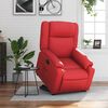 vidaXL Fauteuil inclinable Rouge Similicuir