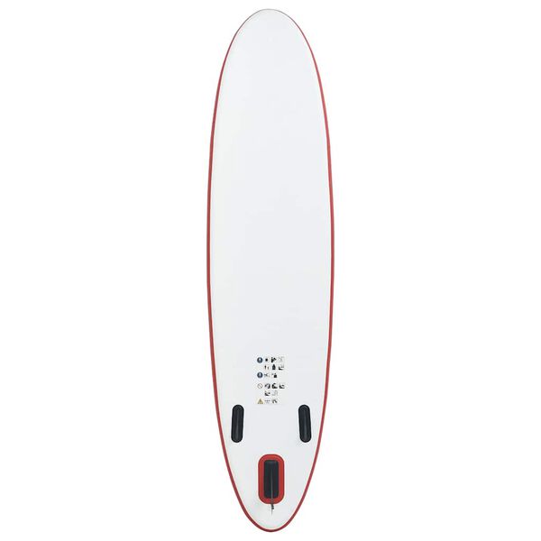 vidaXL Ensemble de planches SUP gonflables Rouge et blanc