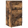 vidaXL Buffet ch&ecirc;ne fum&eacute; 37,5x35x76 cm bois d'ing&eacute;nierie