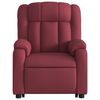 vidaXL Fauteuil inclinable électrique rouge bordeaux tissu