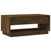 vidaXL Table basse Chêne fumé 102,5x55x44 cm Bois d'ingénierie