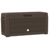 vidaXL Bo&icirc;te de stockage de jardin Marron 119x48x60 cm Polypropyl&egrave;ne