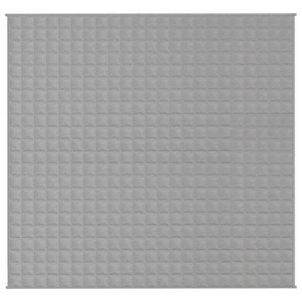 vidaXL Couverture lest&eacute;e Gris 220x230 cm 11 kg Tissu