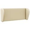 vidaXL Oreille de t&ecirc;te de lit Cr&egrave;me 40 x 23 x 6 cm PVC