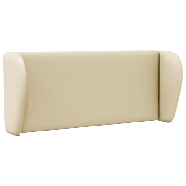 vidaXL Oreille de t&ecirc;te de lit Cr&egrave;me 40 x 23 x 6 cm PVC