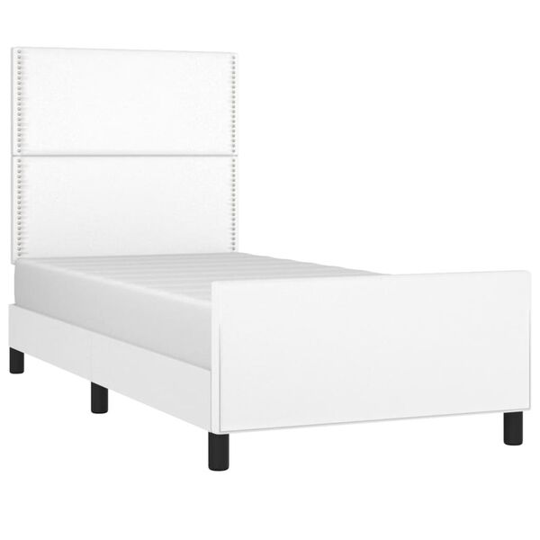vidaXL Cadre de lit sans matelas blanc 80x200 cm similicuir