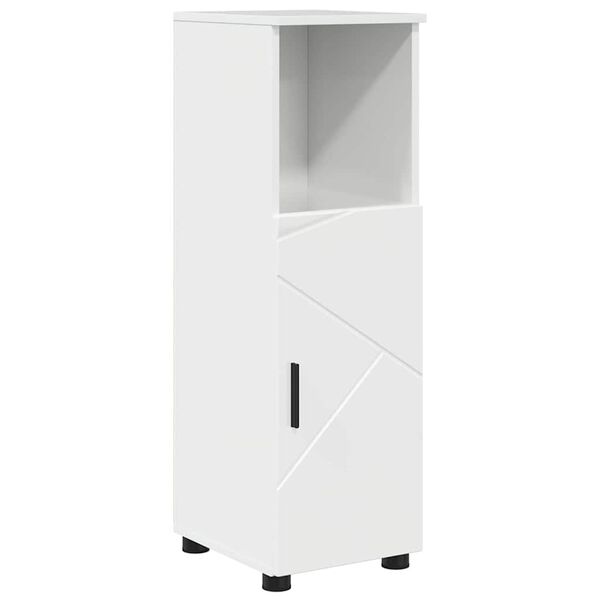 vidaXL Cabinet de salle de bain Blanc brillant 30 x 35 x 95 cm