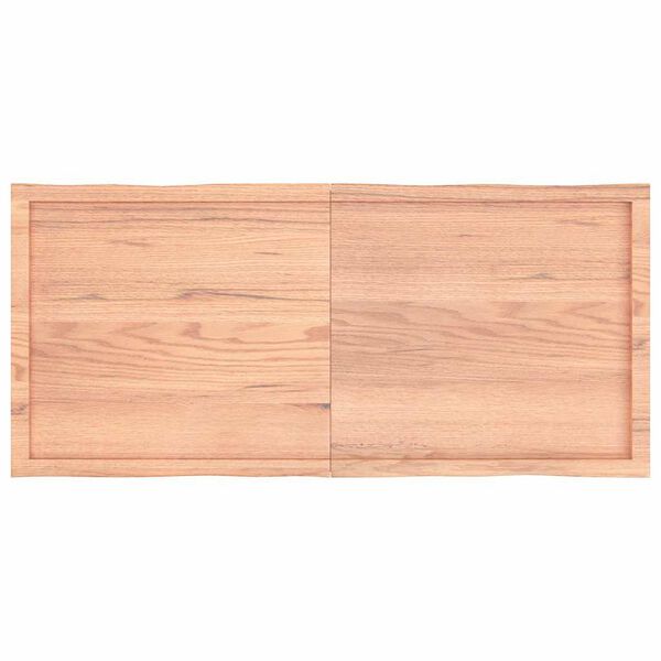 vidaXL Dessus de table bois massif trait&eacute; bordure assortie