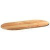 vidaXL Dessus de table 100x50x2 cm bois de chêne massif ovale