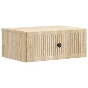 vidaXL Cabinet de chevet avec tiroir Ch&ecirc;ne Sonoma 49 x 34,5 x 20 cm