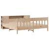 vidaXL Lit biblioth&egrave;que sans matelas 180x200 cm bois massif de pin