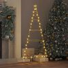 vidaXL Arbre de No&euml;l en m&eacute;tal Dor&eacute; 124,5 cm Acier peint par poudre