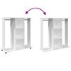 vidaXL Garde-robe avec roues blanc 102x38x110 cm bois d'ingénierie