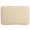 vidaXL Coussin Beige 120 x 80 x 12 cm Tissu Oxford