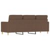 vidaXL Canap&eacute; &agrave; 3 places Marron 180 cm Tissu