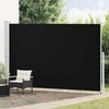 vidaXL Auvent lat&eacute;ral r&eacute;tractable de patio 220x500 cm Noir