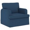vidaXL Canap&eacute; 2 pcs Bleu 144 x 80 x 85 cm tissu