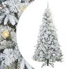 vidaXL Sapin de Noël Artificiel à Branches Articulées Blanc 240 cm