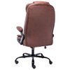 vidaXL Chaise de bureau marron clair similicuir daim