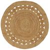 vidaXL Tapis de surface Naturel &Oslash; 150 cm Jute