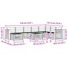 vidaXL Ensembles de canap&eacute;s Naturel Bois d'Acacia Massif