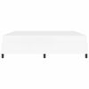 vidaXL Cadre de lit avec matelas Blanc 200 x 200 cm tissu