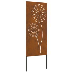 vidaXL &Eacute;cran de confidentialit&eacute; de jardin Fretwork Rouill&eacute; 50 x 140 cm